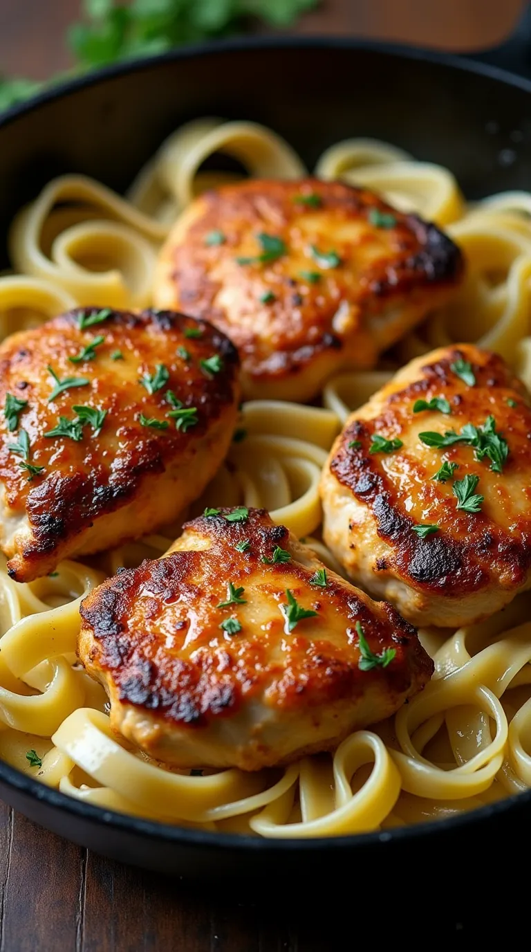 One-Pan Chicken with Buttered Noodles